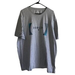 Hurley Mens Graphic Tee Grey Size XXL